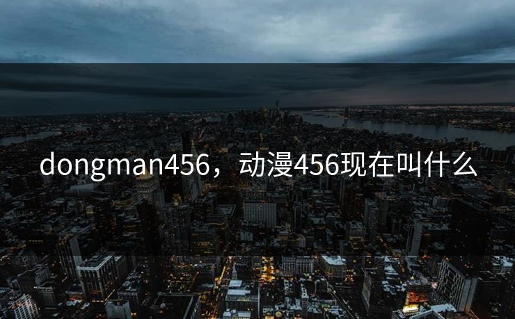 dongman456，动漫456现在叫什么